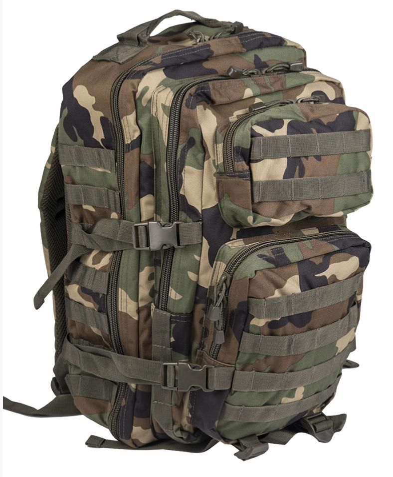 MIL-TEC US Assault LG, veľký - woodland