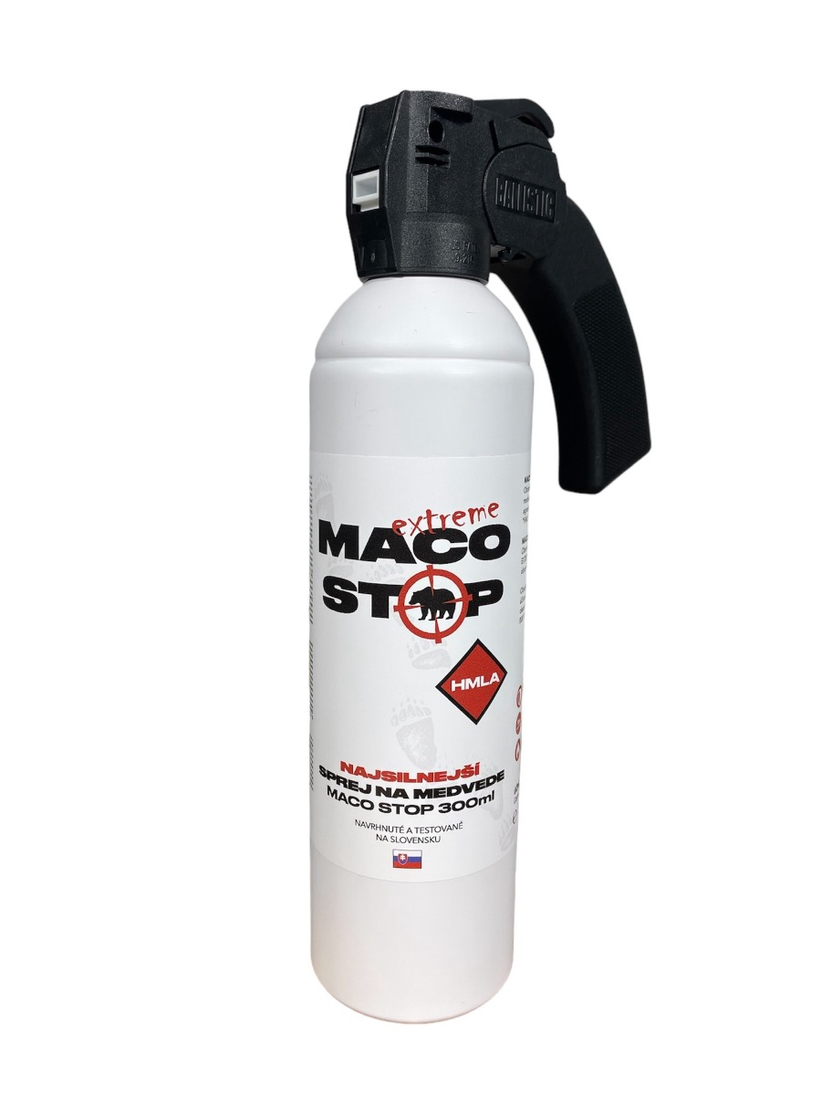 Najsilnejší sprej na medvede MACO STOP Extreme 300ml hmla - foto