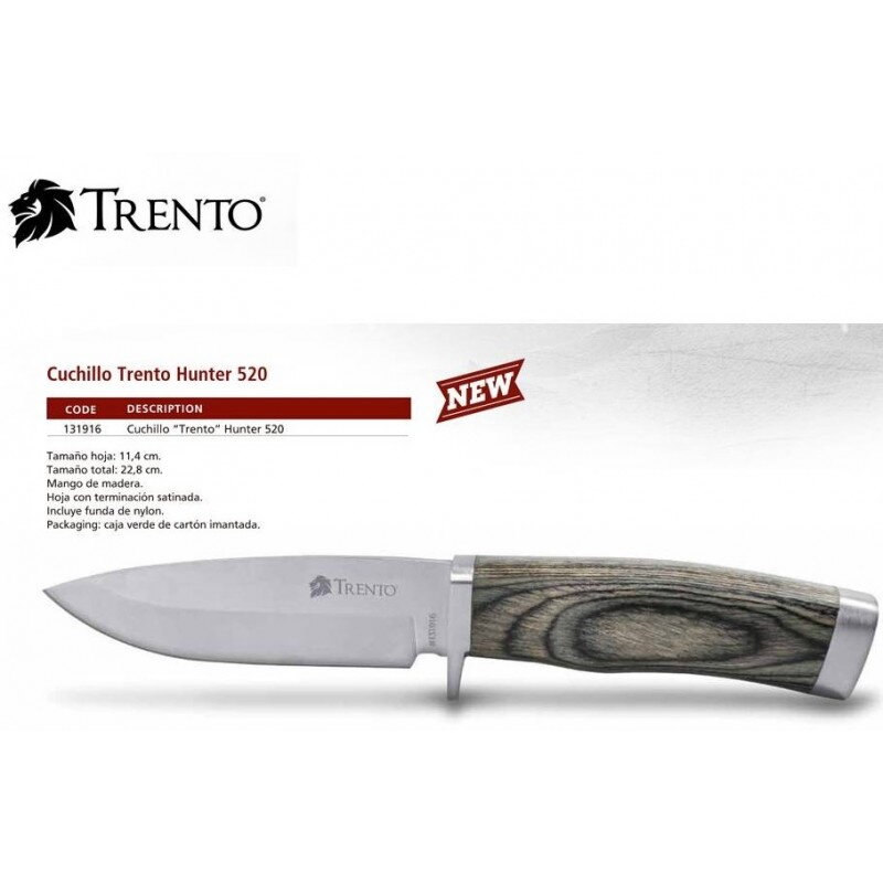E-shop TRENTO HUNTER 520c poľovnícky nôž - dýka s púzdrom