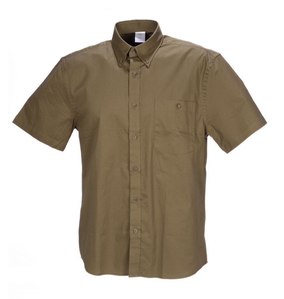 E-shop Poľovnícka košeľa krátka zelená M-Tramp 003