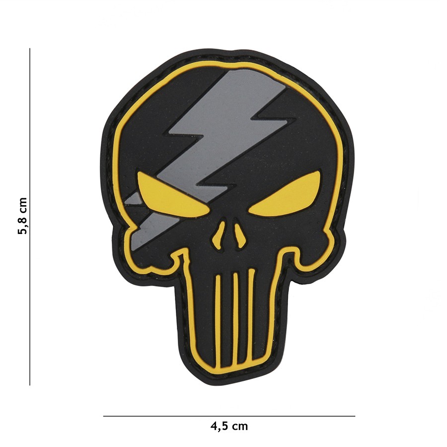 E-shop Punisher Thunder PVC nášivka - žltá