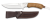 Poľovnícky nož s koženým púzdrom ALBAINOX