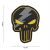 Punisher Thunder PVC nášivka - žltá