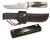 Poľovnícky nôž s koženým puzdrom, parohová rukoväť 31913