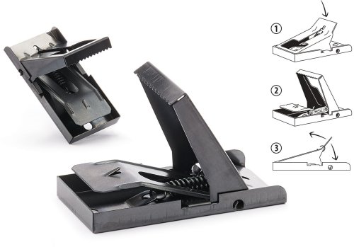 E-shop Pasca na myši kovová otváracia čierna