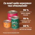6pack Konzerva pre psov - Hovädzie s mrkvou