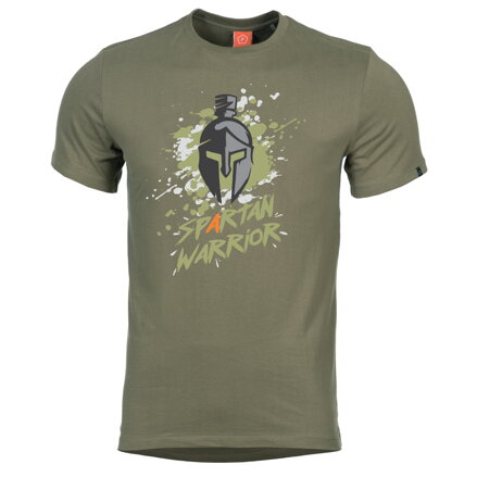 Tričko Pentagon AGERON SPARTAN WARRIOR - olive green