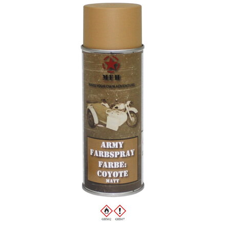 Farba vojenská v spreji MFH - coyote 400ml