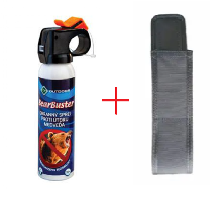 Obranný sprej na medvede - BearBuster 150ml s puzdrom