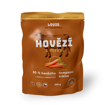 Kapsička pre psov - Hovädzie s mrkvou 300 g