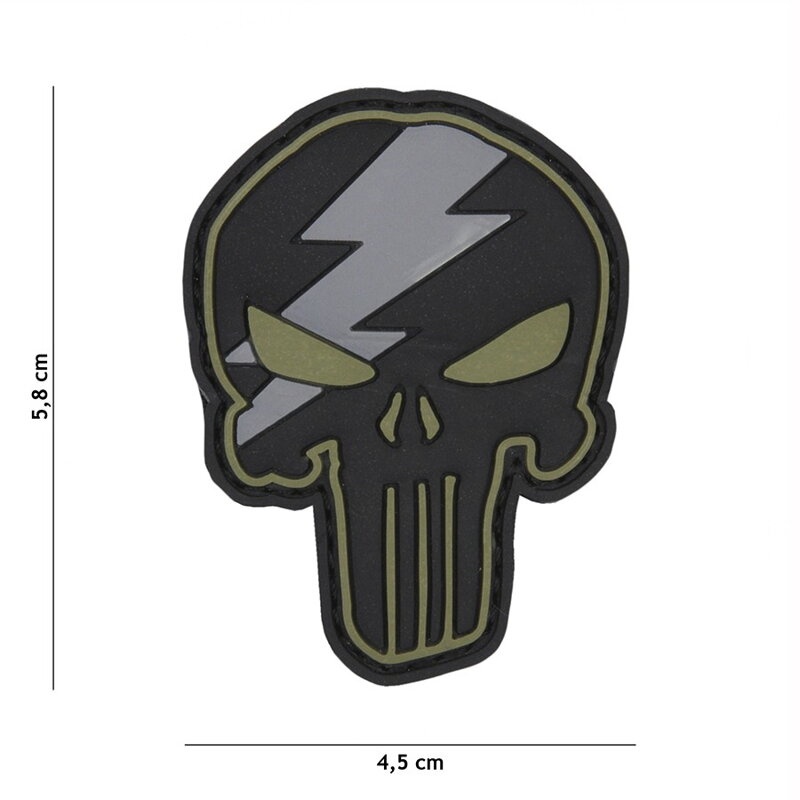 Punisher Thunder PVC tapasz - zöld
