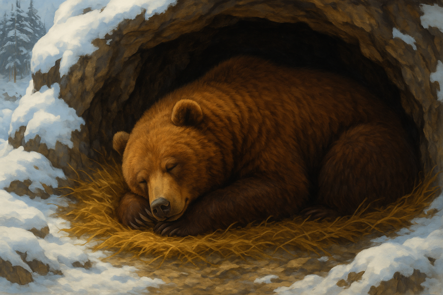 Medvede zimný spánok