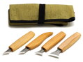 Sada rezbárskych nožov BeaverCraft Geometric Wood Carving S05 4 nože
