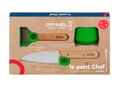 Opinel Le Petit Chef detský kuchársky set zelený
