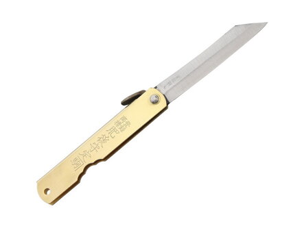 Nôž Higonokami Aogami Brass Medium