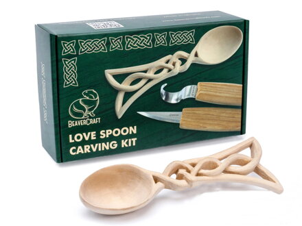 Rezbárska sada BeaverCraft DIY04 pre začiatočníkov Celt Spoon - Keltská lyžička