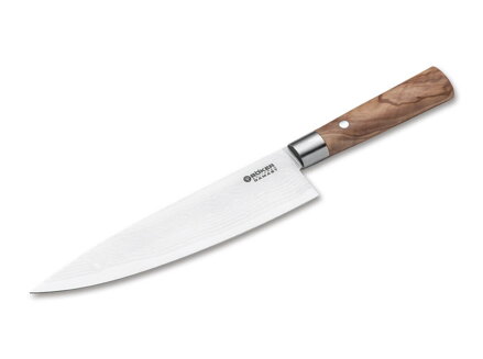 Böker Damascus Olive Large kuchársky nôž 21,2 cm