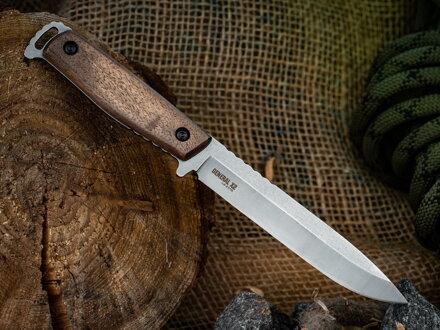 Nôž Kizlyar Supreme RedSteel General X2 AUS-8 Walnut