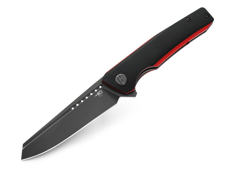 Nôž Bestech Slyther BG51C Black & Red G10 Sandvik 14C28N