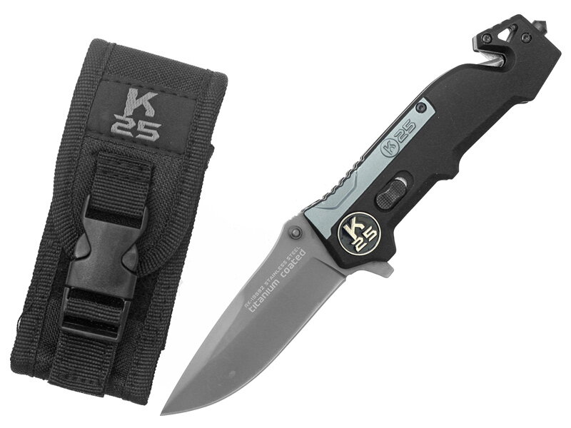 Zatvárací nôž RUI Tactical - K25 19592 záchranársky