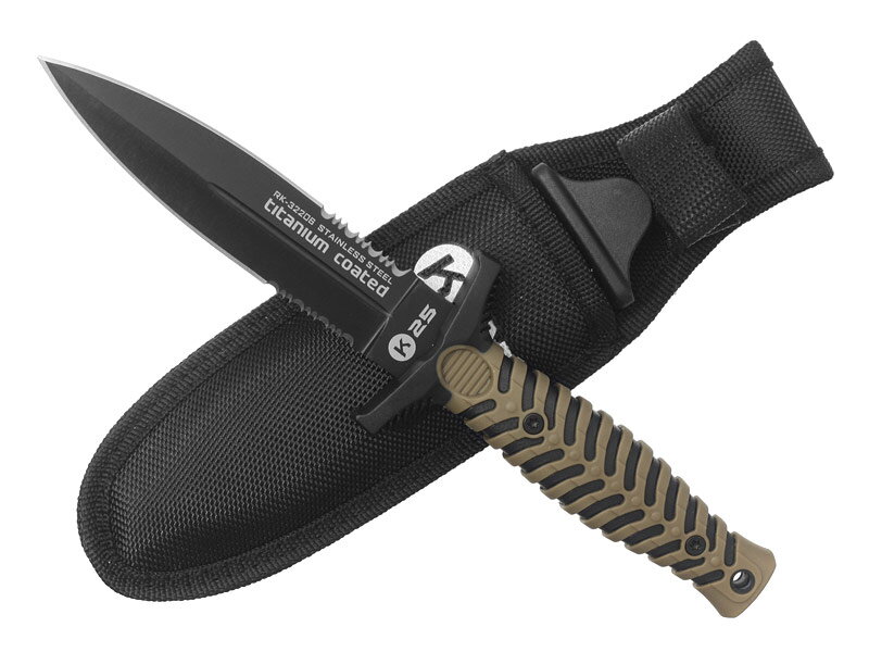 Nôž RUI Tactical K25 32206 dýka hnedá
